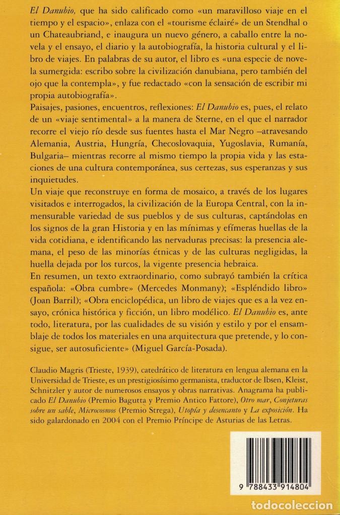 Libros de segunda mano: Claudio Magris, El Danubio - Foto 2