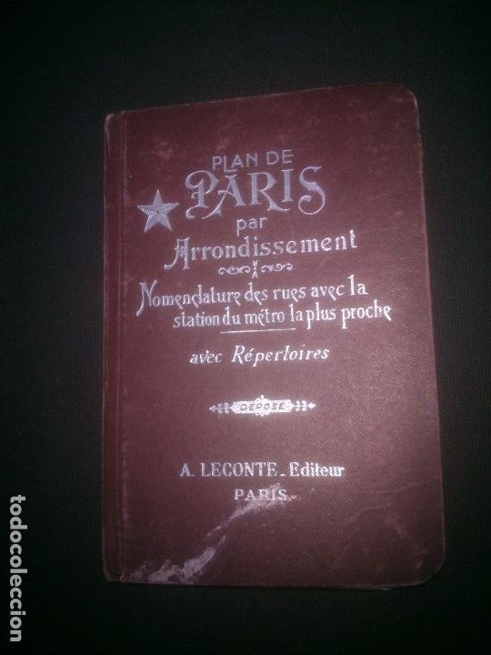 Libros de segunda mano: PLAN PARIS ARRONDISSEMENT. A. LECON. - Foto 1