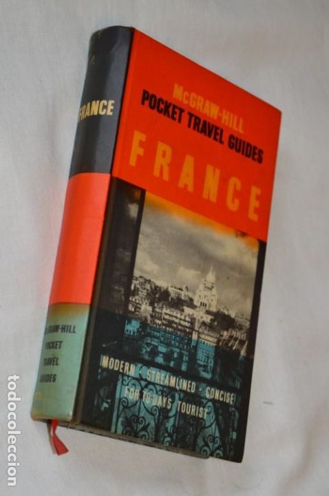 Gebrauchte B&uuml;cher: McGRAW-HILL POCKET TRAVEL GUIDES / Gu&iacute;a tur&iacute;stica inglesa de FRANCIA - A&ntilde;o 1954 - &iexcl;Muy buen estado!