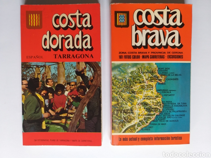 Second hand books: Costa Brava Gerona ,Costa Dorada Tarragona . Fotos color mapa carreteras