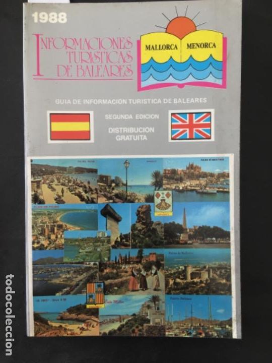 Libros de segunda mano: GUIA DE INFORMACION TURISTICA DE BALEARES, 1988, MALLORCA Y MENORCA