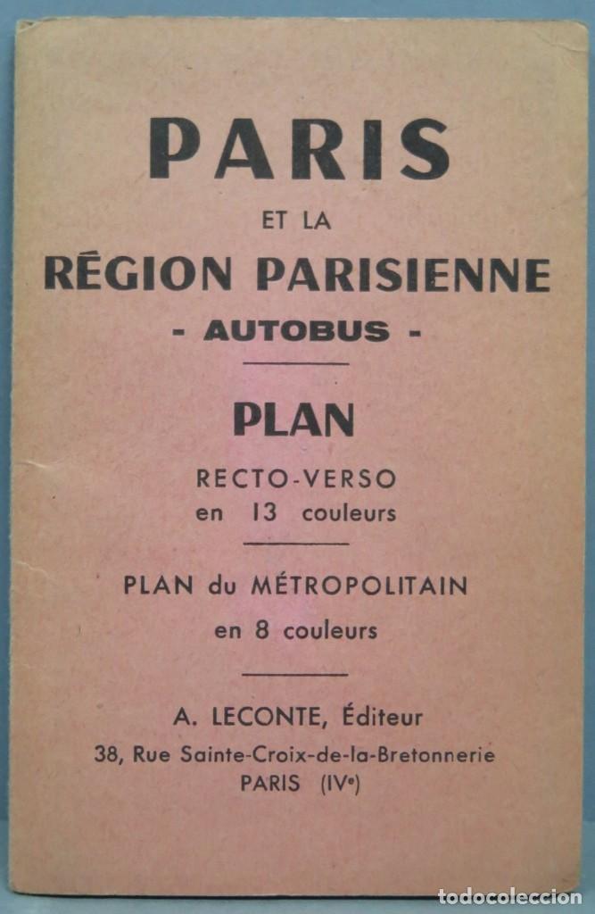 Gebrauchte B&uuml;cher: PLAN. PARIS ET LA REGION PARISIENNE. AUTOBUS. LECONTE