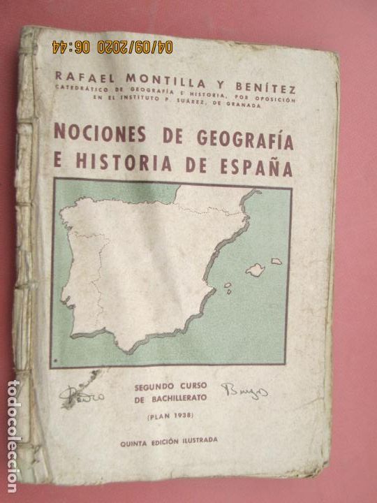 Gebrauchte B&uuml;cher: NOCIONES DE GEOGRAFIA E HISTORIA DE ESPA&Ntilde;A - -SEGUNDO CURSO BACHILLERATO - PLAN 1938