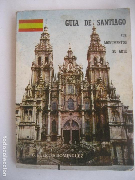 Libros de segunda mano: Guia de Santiago de Compostela. 1979. G. Fuertes Dominguez. Mapa 50 x 32 cms