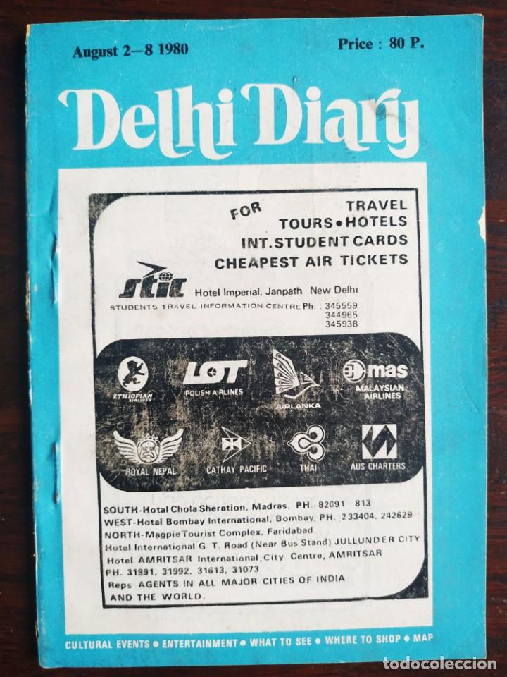 Gebrauchte B&uuml;cher: Delhi Diary librillo vintage de publicaci&oacute;n peri&oacute;dica 1980 de inter&eacute;s para el turista y visitante