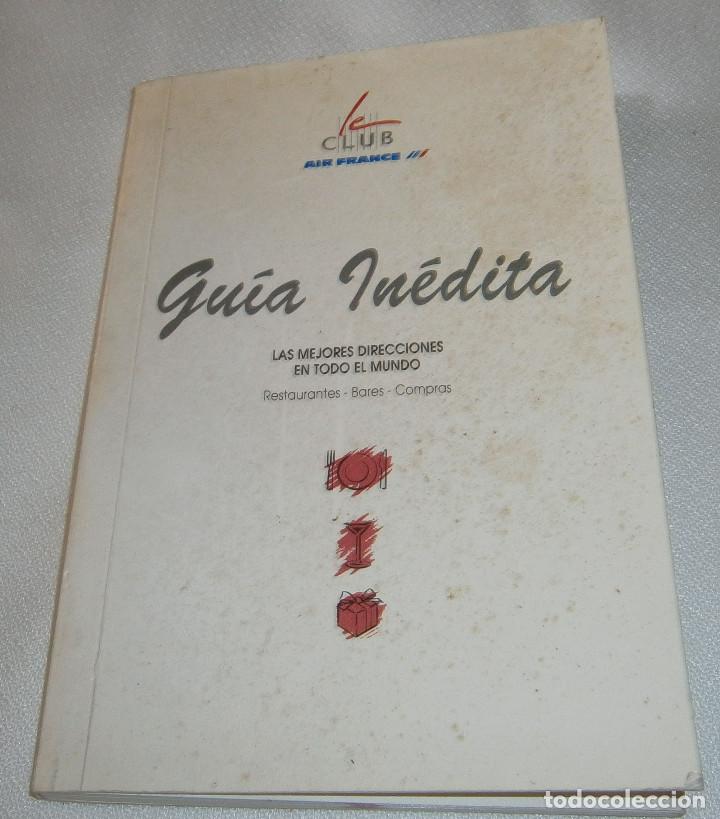 Libros de segunda mano: guia inedita club Air france obsequio a los pasajeros en los a&ntilde;os 70