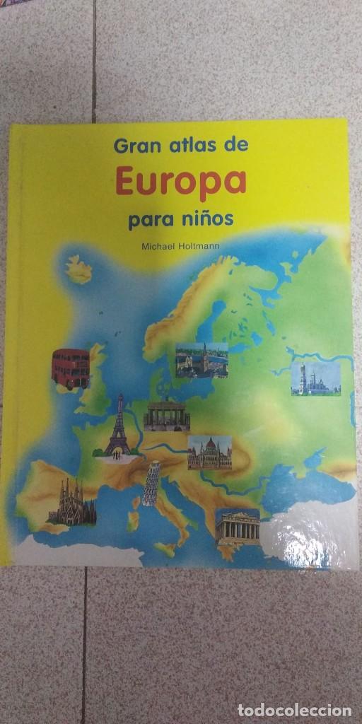 Libros de segunda mano: GRAN ATLAS DE EUROPA PARA NI&Ntilde;OS, MICHAEL HOLTMANN - XENOS