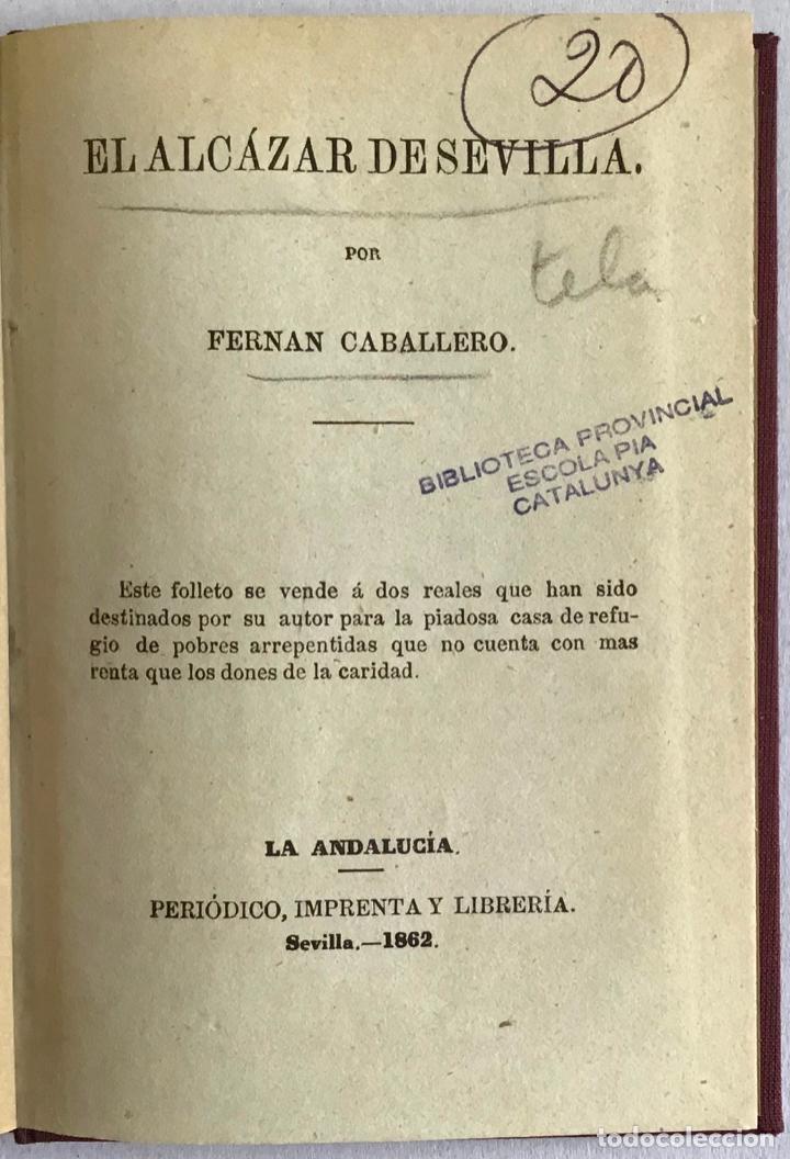 Libros de segunda mano: EL ALCAZAR DE SEVILLA. - FERNAN CABALLERO [Cecilia BÖHL DE FABER] - Foto 1 - 123186694