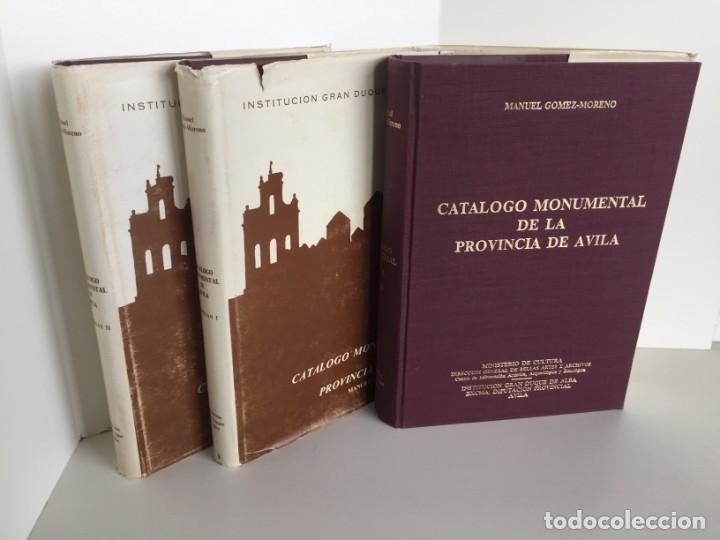 Libri di seconda mano: INSTITUCION GRAN DUQUE DE ALBA. CATALOGO MONUMENTAL DE LA PROVINCIA DE AVILA. M. GOMEZ-MORENO. 3 VOL