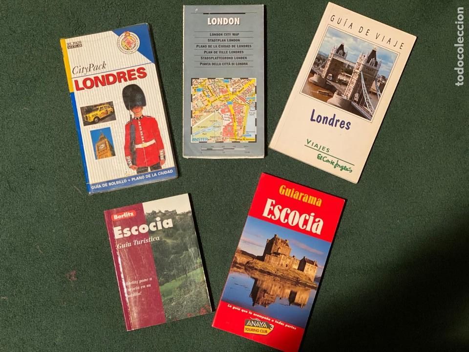 Libros de segunda mano: Lote de gu&iacute;as de viaje de Londres y Escocia