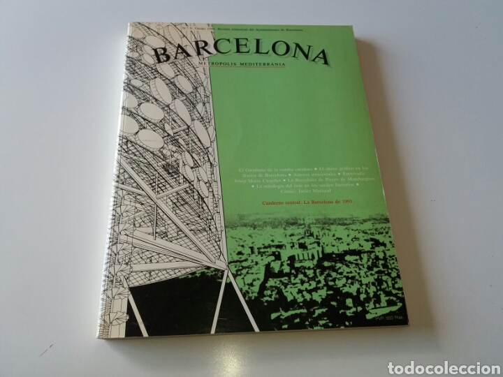 Libros de segunda mano: LIBRO TAPA BLANDA. BARCELONA, Metr&oacute;polis Mediterrania. N&deg;9 1988 Ayuntamiento de Barcelona.