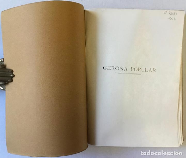 Libros de segunda mano: GERONA POPULAR. - PLA CARGOL, Joaqu&iacute;n. - Foto 2