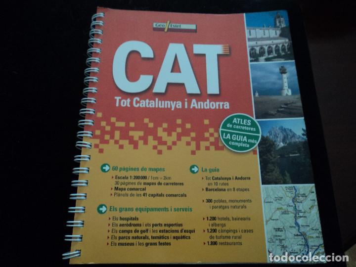 Libros de segunda mano: tot catalunya i andorra, geo/estel CAT atles de carreteres, la guia mes completa 290 pag.