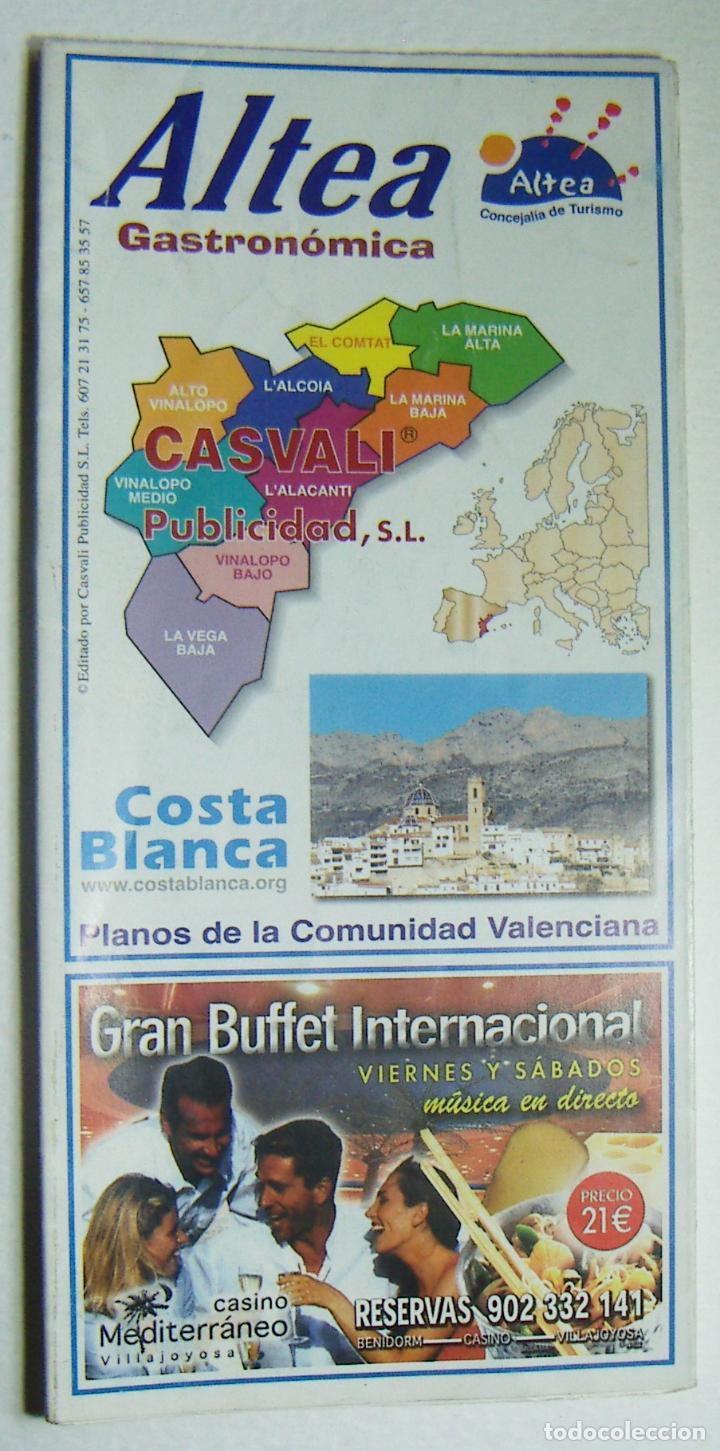 Libros de segunda mano: Mapa de Altea Gastronomica - Foto 1