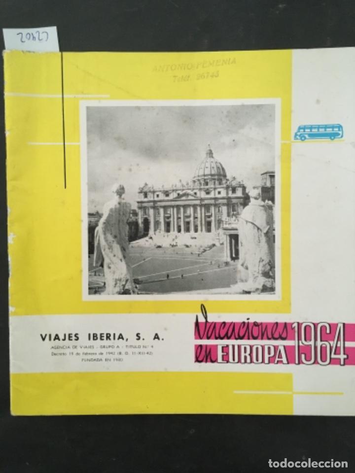 Libros de segunda mano: VACACIONES EN EUROPA 1964, VIAJES IBERIA
