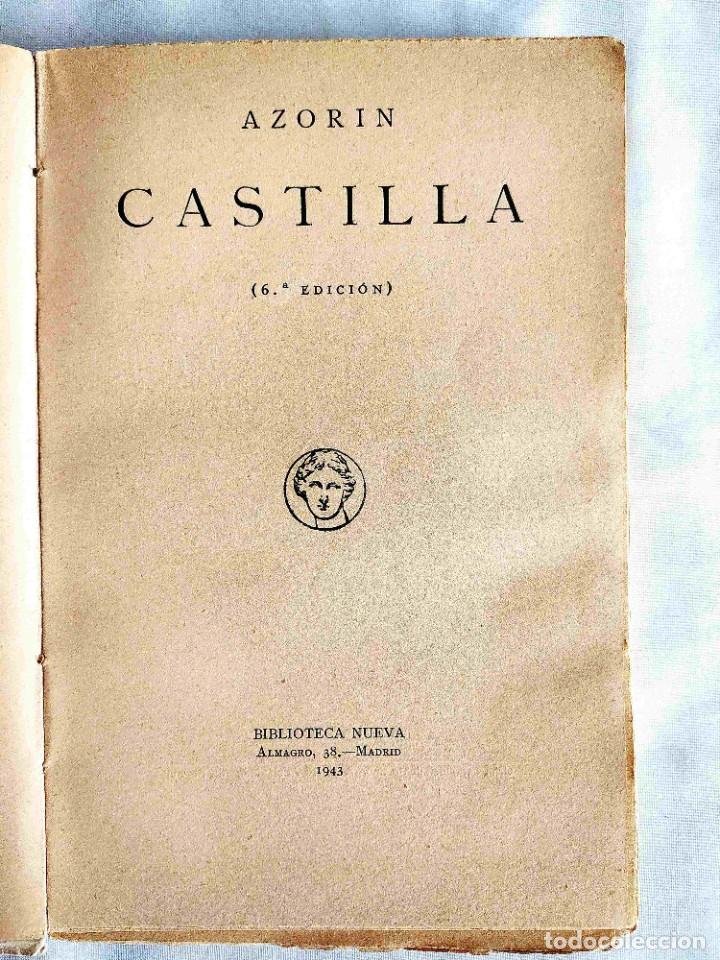 Libros de segunda mano: 1943 - AZOR&Iacute;N: CASTILLA - Foto 2