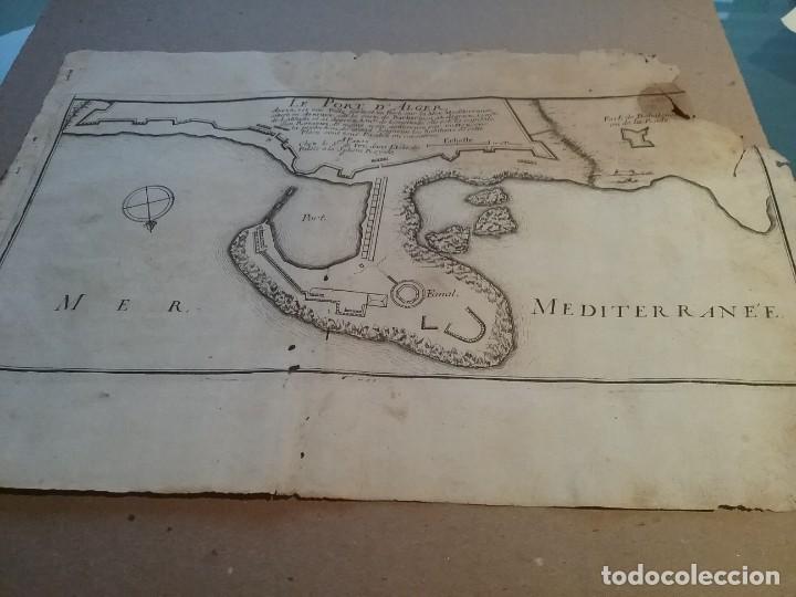Libros de segunda mano: PLANO LE PORT D,ALGER Nicolas De Fer (268-2)