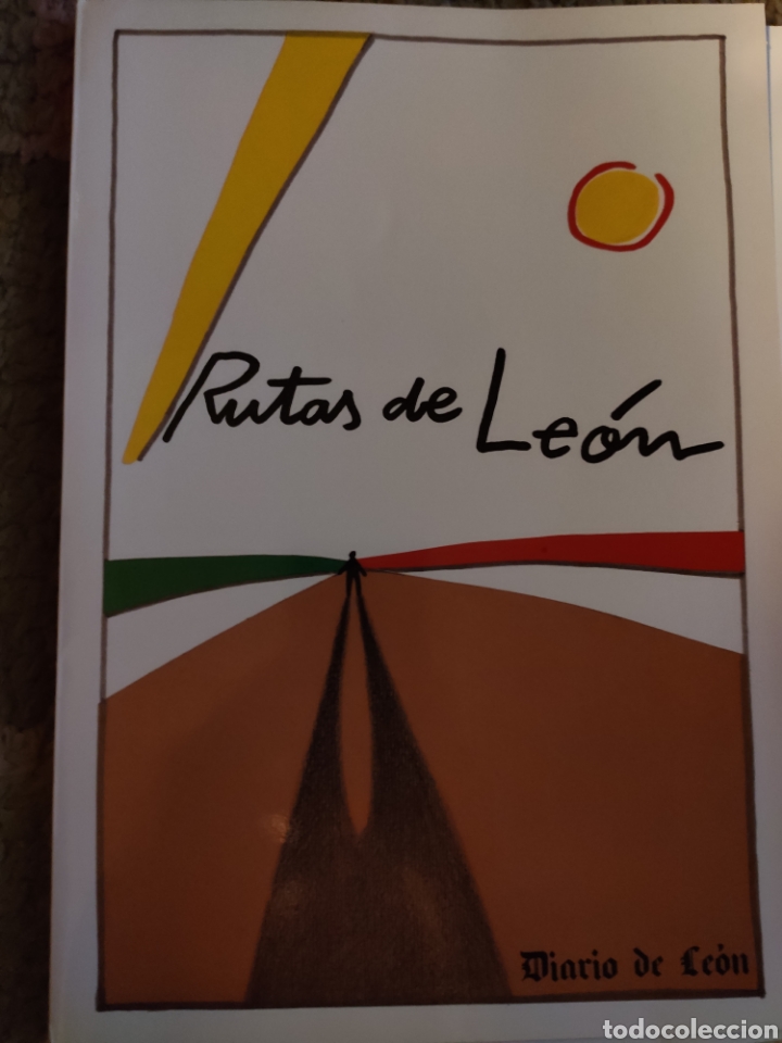 Libros de segunda mano: Rutas de Le&oacute;n. Carpeta con 20 Fichas a color. ASM