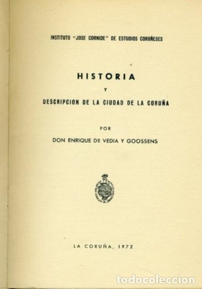 Libros de segunda mano: HISTORIA DE LA CIUDAD DE LA CORU&Ntilde;A. - Foto 3