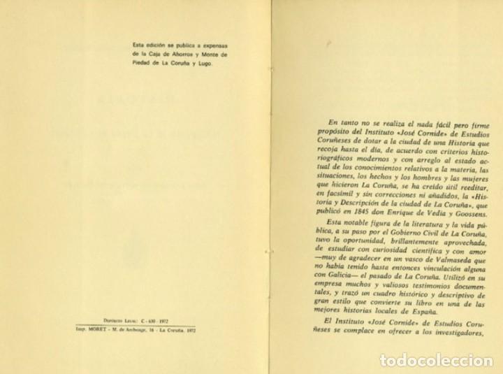 Libros de segunda mano: HISTORIA DE LA CIUDAD DE LA CORU&Ntilde;A. - Foto 4