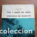 Libri di seconda mano: VISITA A LA CASA Y MUSEO DEL GRECO Y SINAGOGA DEL TRANSITO