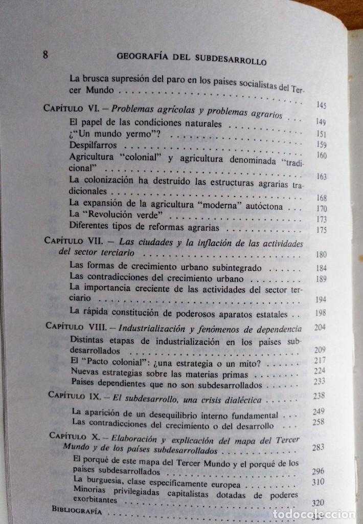 Libros de segunda mano: Geograf&iacute;a del subdesarrollo - Foto 4