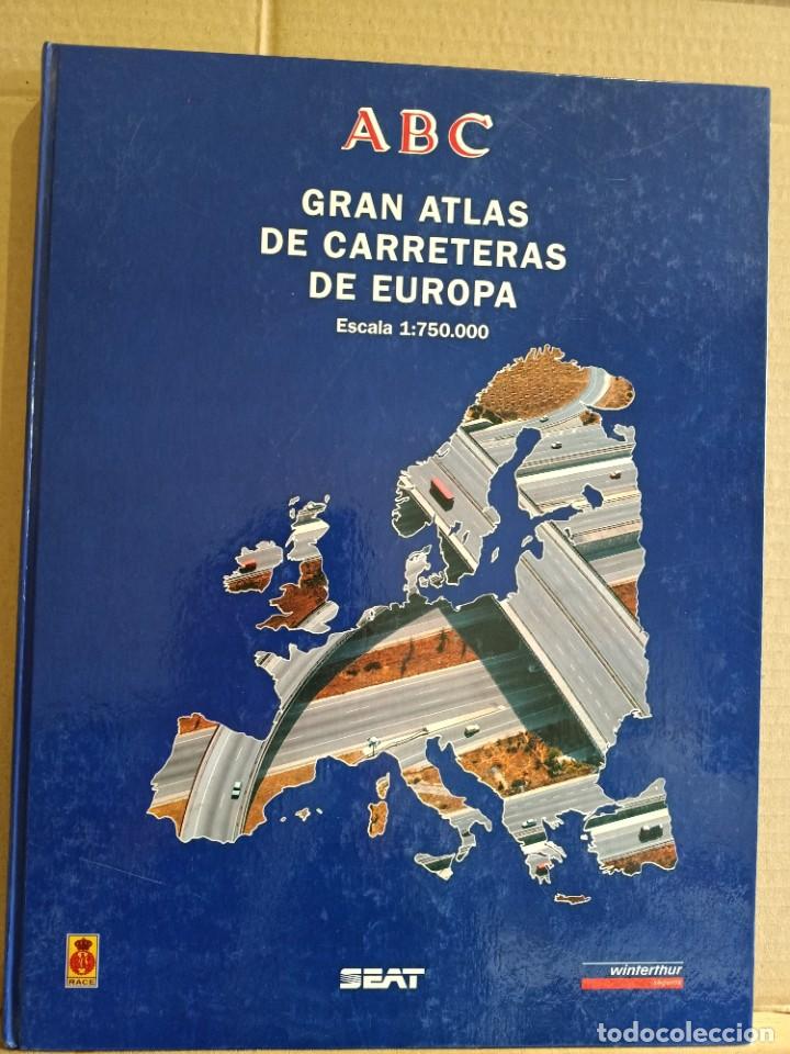 Libri di seconda mano: GRAN ATLAS DE LAS CARRETERAS DE EUROPA ESCALA 1:750.000 ABC EDITORIAL PLANETA GRAN FORMATO 1993