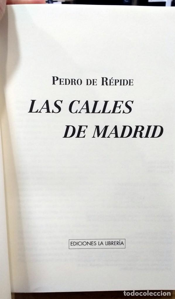 Libros de segunda mano: Las calles de Madrid. Pedro de R&eacute;pide. - Foto 2