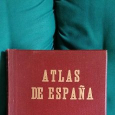 Libros de segunda mano: ATLAS GEOGRÁFICO DE ESPAÑA. 54 MAPAS COLOREADOS. ÍNDICE TOPONÍMICO. 1953