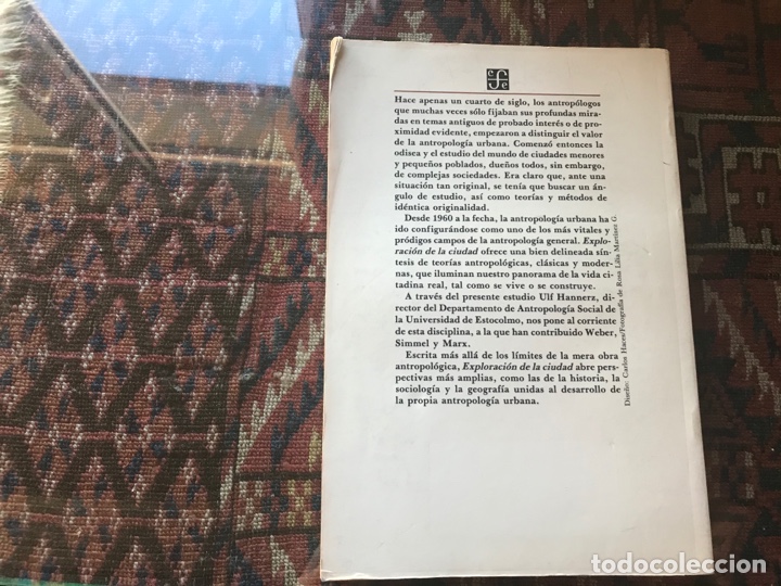 Libros de segunda mano: Exploraci&oacute;n de la ciudad. Ulf Hannerz - Foto 2