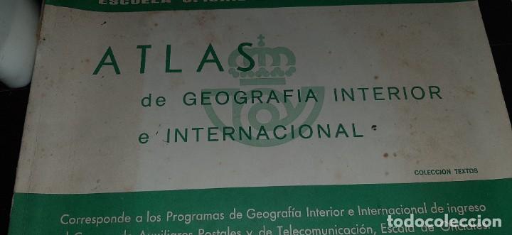 Second hand books: ATLAS DE GEOGRAFIA INTERIOR E INTERNACIONAL. ESCUELA OFICIAL DE COMUNICACIONES