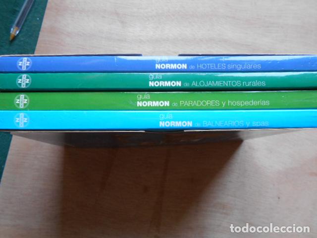 Libros de segunda mano: LOTE DE LIBROS DE GU&Iacute;AS DE ALOJAMIENTOS SINGULARES DE HOTELES, PARADORES Y BALNEARIOS 4 TOMOS