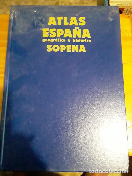 Libri di seconda mano: ATLAS ESPA&Ntilde;A GEOGRAFICO E HISTORICO.SOPENA.1985.128 PAGINAS.