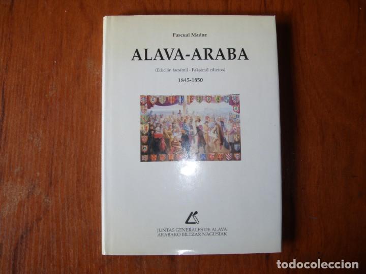 Libros de segunda mano: ED FACSIMIL DICCIONARIO GEOGRAFICO ESTADISTICO HISTORICO ALAVA ARABA