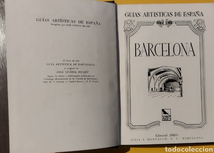 Libros de segunda mano: Gu&iacute;a Art&iacute;stica de Espa&ntilde;a BARCELONA 1 edici&oacute;n .buen estado