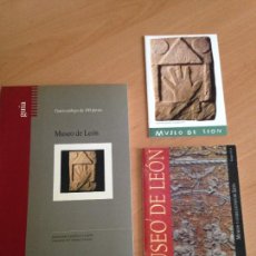 Libros de segunda mano: MUSEO DE LEON. DOS GUIAS + FOLLETO