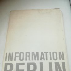 Libros de segunda mano: INFORMATION BERLIN. 1964. LOTE DE 4 CUADERNILLOS INVITANDO A VISITAR BERLIN. VER INTERIOR. LEER. Lote 364295711