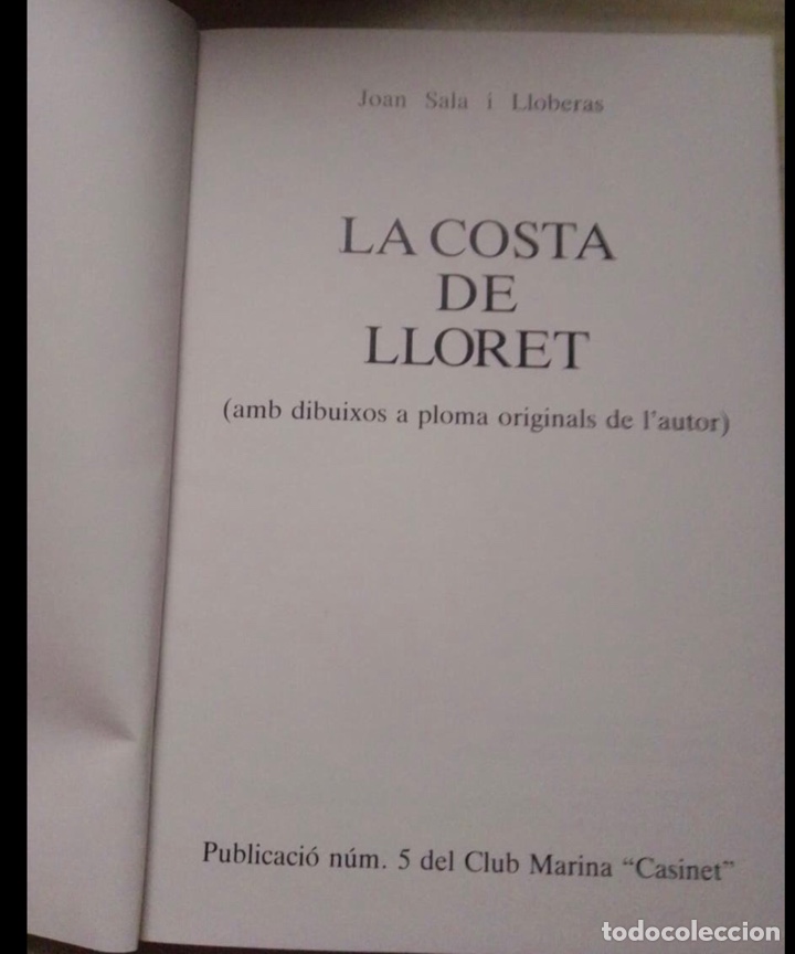 Libros de segunda mano: LA COSTA DE LLORET (LIBRO a&ntilde;o 1990) - Foto 3