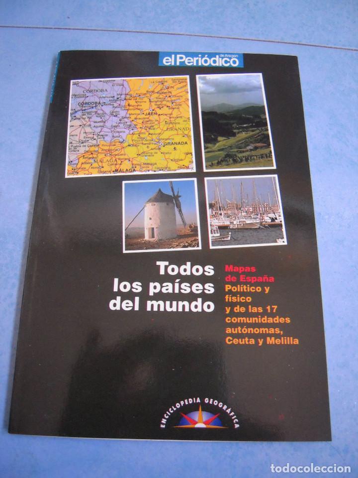 Libros de segunda mano: Todos los Pa&iacute;ses del Mundo Mapas de Espa&ntilde;a pol&iacute;tico y f&iacute;sico