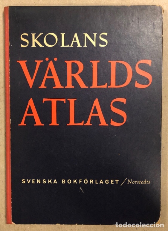 Libros de segunda mano: SKOLANS V&Auml;RLDS ATLAS. SCENSKA BOKF&Ouml;RLAGET / NORSTEDTS 1967.