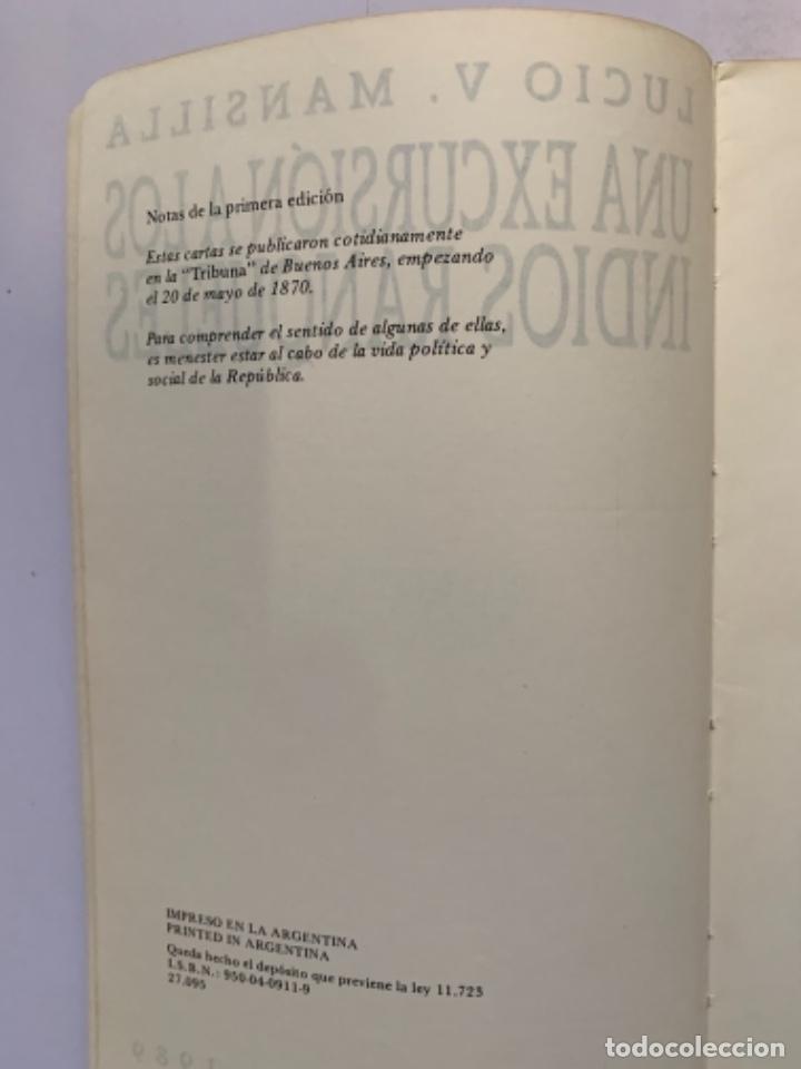 Libros de segunda mano: Una excursi&oacute;n a los indios Ranqueles, (Plast 3) - Foto 2