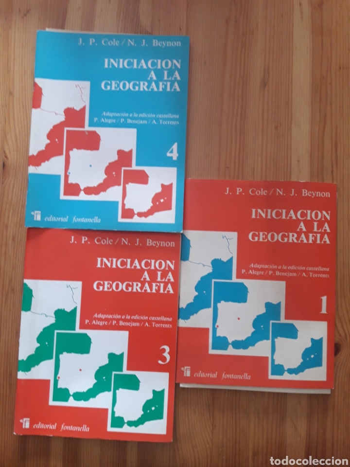 Libros de segunda mano: Iniciacion a la geografia Cole Beynon 1, 3 y 4. Ponferrada Villablino Vilafranca