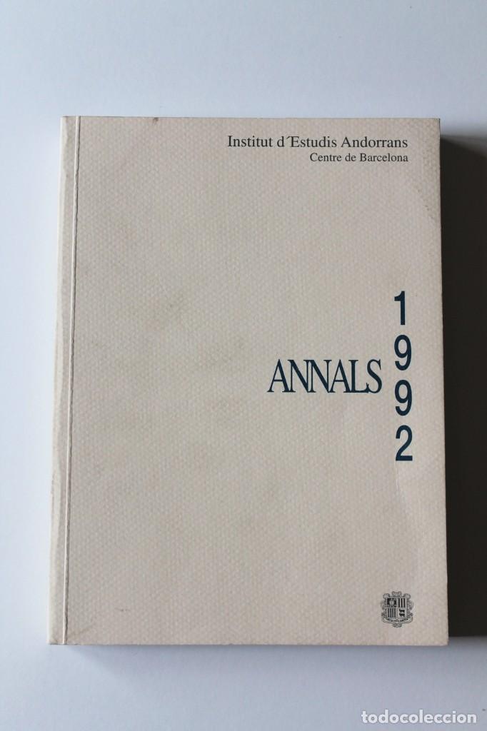 Libros de segunda mano: Institut d'Estudis Andorrans Centre de Barcelona - Annals 1992