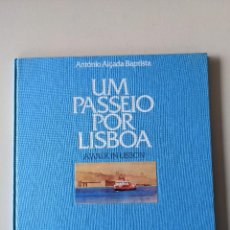 Libros de segunda mano: UM PASSEIO POR LISBOA - ANTONIO ALÇADA - LIBRO CON 16 SELLOS AUTENTICOS - RARO - CORREIOS PORTUGAL. Lote 328421978