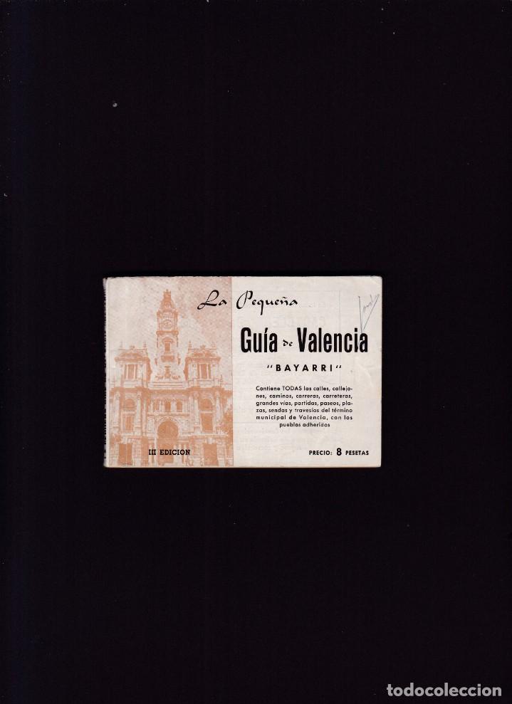 Libros de segunda mano: VALENCIA - GUIA DE VALENCIA &rdquo;BAYARRI&rdquo; 1958