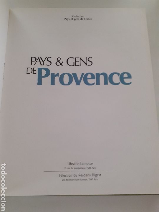 Libros de segunda mano: Pays et gens de Provence, Larousse 1982 franc&eacute;s - Foto 3