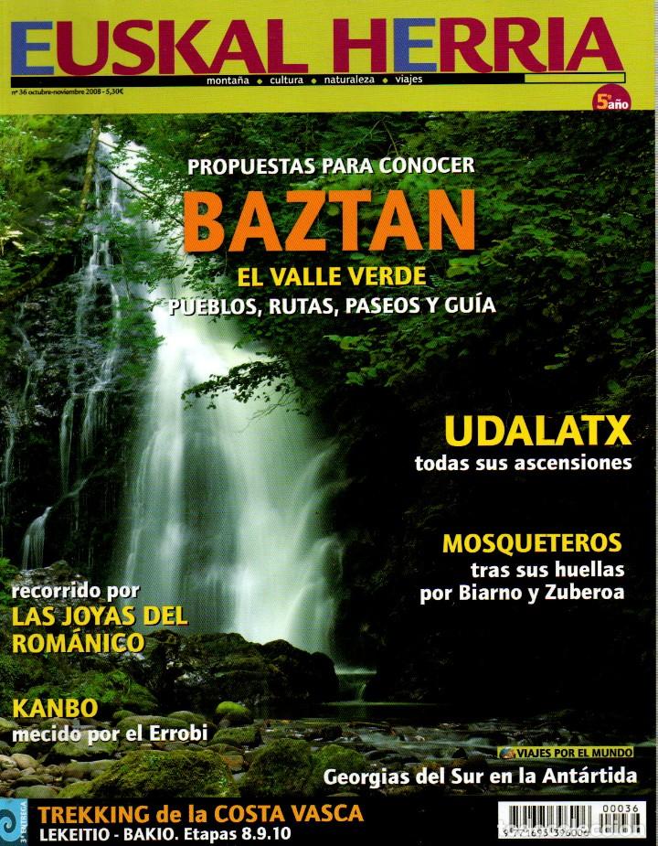 Libros de segunda mano: Euskal-Herria (Revista) n&ordm; 36, Conocer Bazt&aacute;n, pueblos, rutas, paseos y guia, el romanico, kAMBO