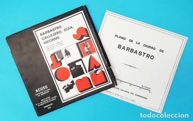 Gebrauchte B&uuml;cher: BARBASTRO CALLEJERO GUIA INFORME, ACUSO 1978 106 PAG, INCLUYE EL PLANO, SOMONTANO, HUESCA