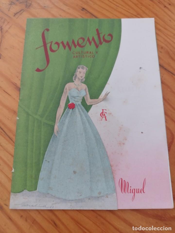 Libros de segunda mano: Fiesta Mayor de San Miguel. Fomento Cultural y art&iacute;stico.