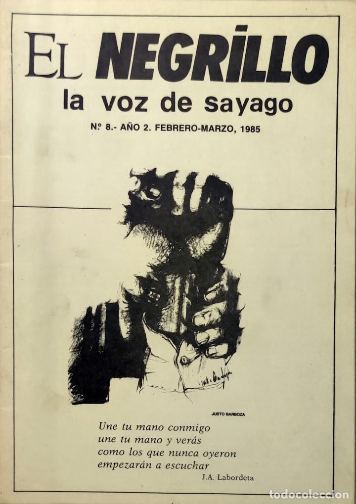 Libros de segunda mano: EL NEGRILLO, LA VOZ DE SAYAGO, N.&ordm; 8, A&Ntilde;O 2 (FEBRERO-MARZO, 1985). BERMILLO DE SAYAGO (ZAMORA).